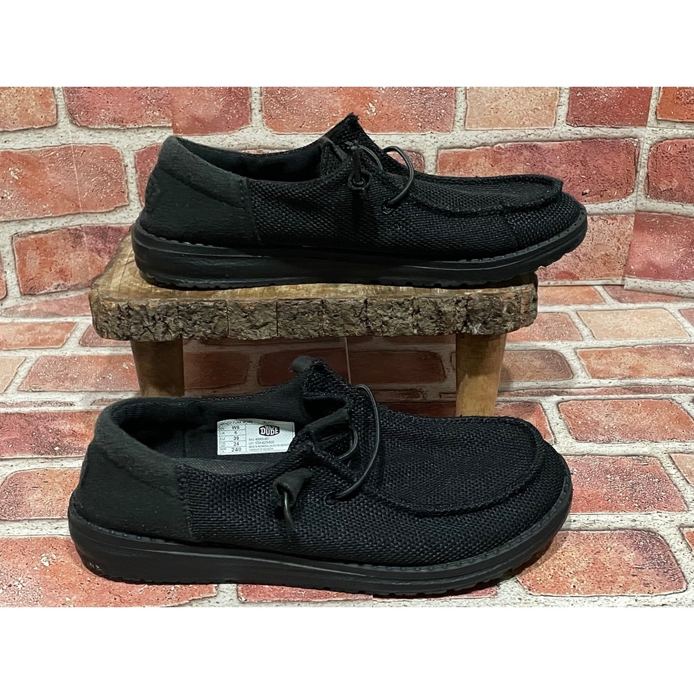 Hey Dude Wendy Funk Mono Black Slip On Loafers 40065-001 Womens Size 8